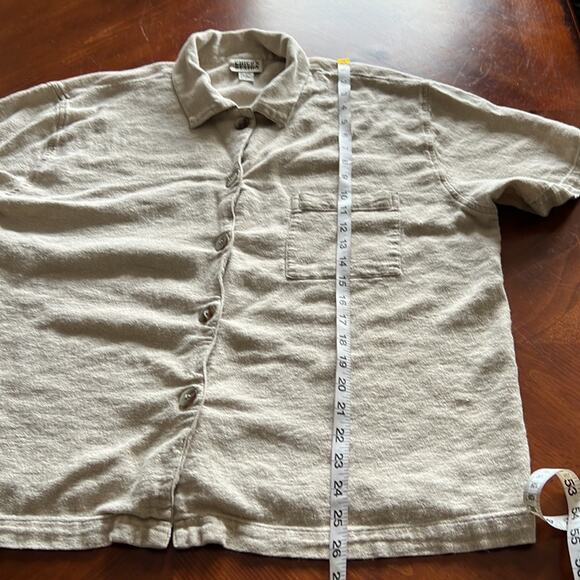 Chico’s Design 3 Beige Linen Blend Blouse Woman's Size 16 - Picture 8 of 8